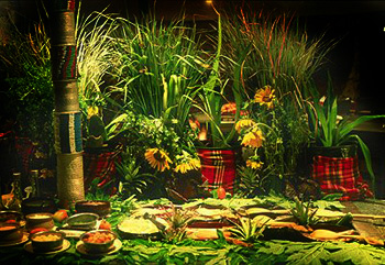 Dinner buffet at Samburu Serena Lodge. Javier Yanes/Kenyalogy.com