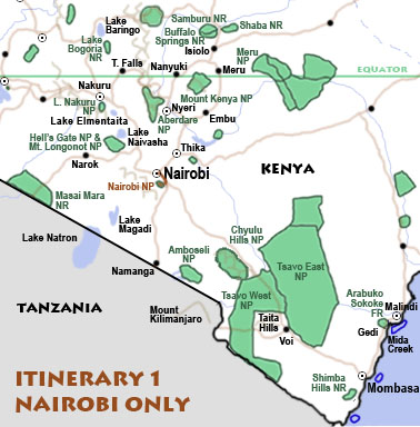 Itinerary 1: Nairobi only