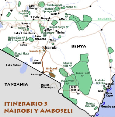 Itinerario 3: Nairobi y Amboseli