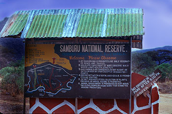 Entrada a la Reserva Nacional de Samburu. Javier Yanes/Kenyalogy.com